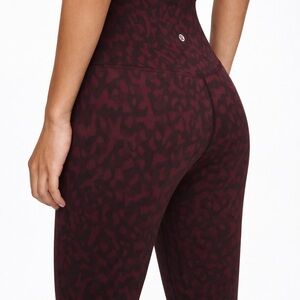 Lululemon Align Leggings Formation Camo Dark Adobe Size 4